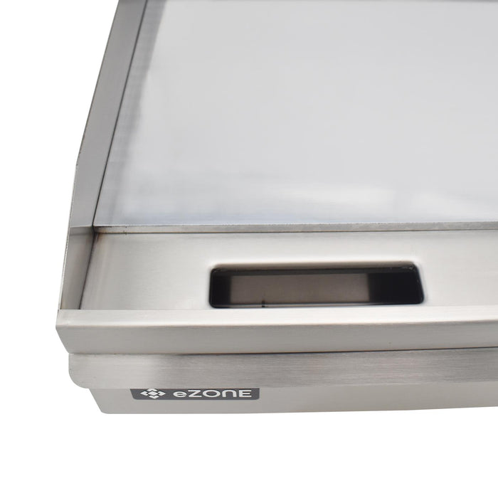 eZone Commercial Electric Griddle Chrome Single Zone 50cm 3kW 230V