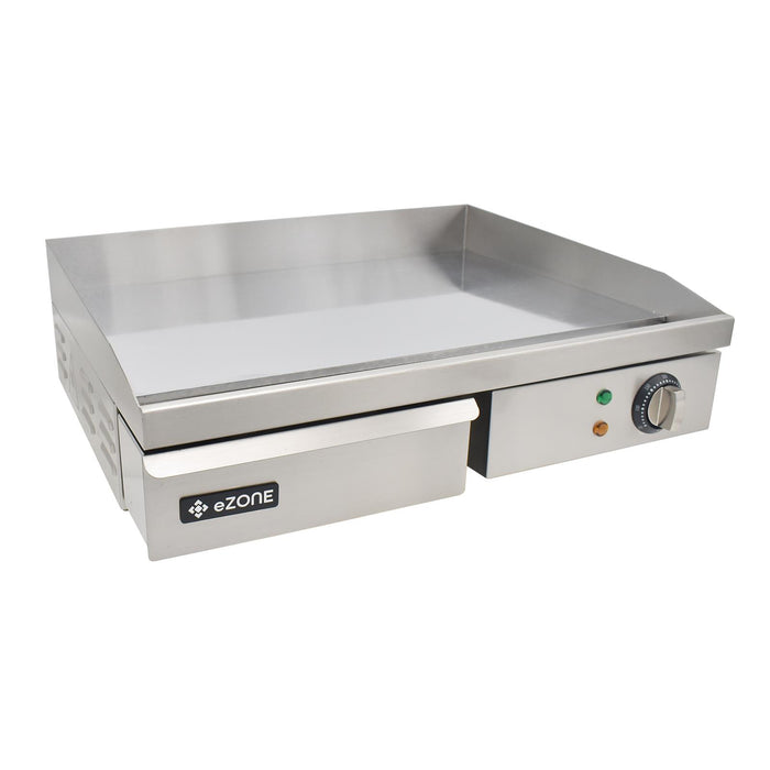 eZone Commercial Electric Griddle Chrome Single Zone 50cm 3kW 230V