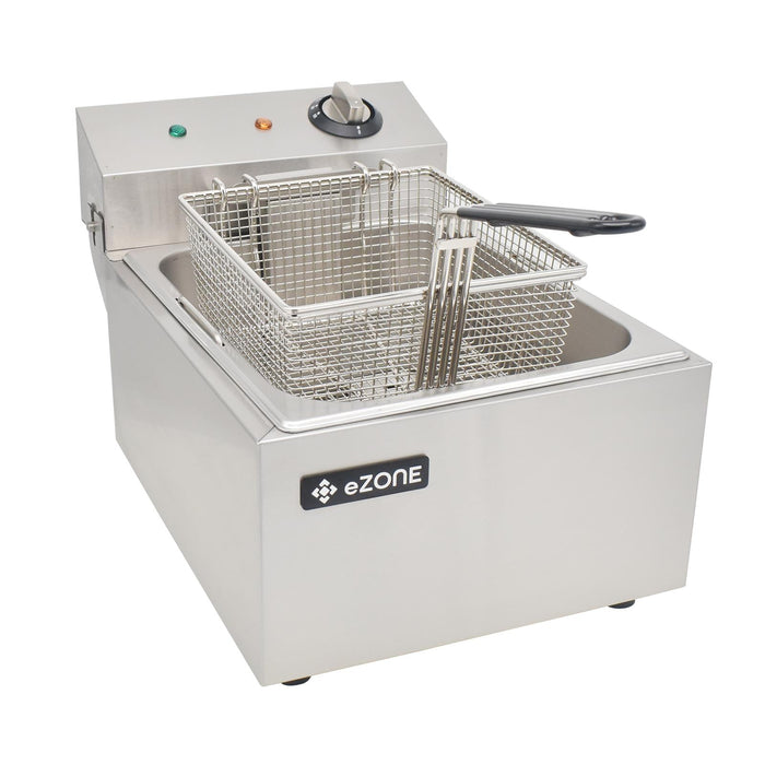 eZone Commercial Electric Fryer Single Tank 3kW 230V