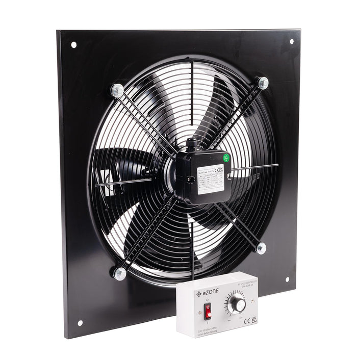 Industrial Wall Mounted Extractor Fan 12" Commercial Ventilation +Speed Control