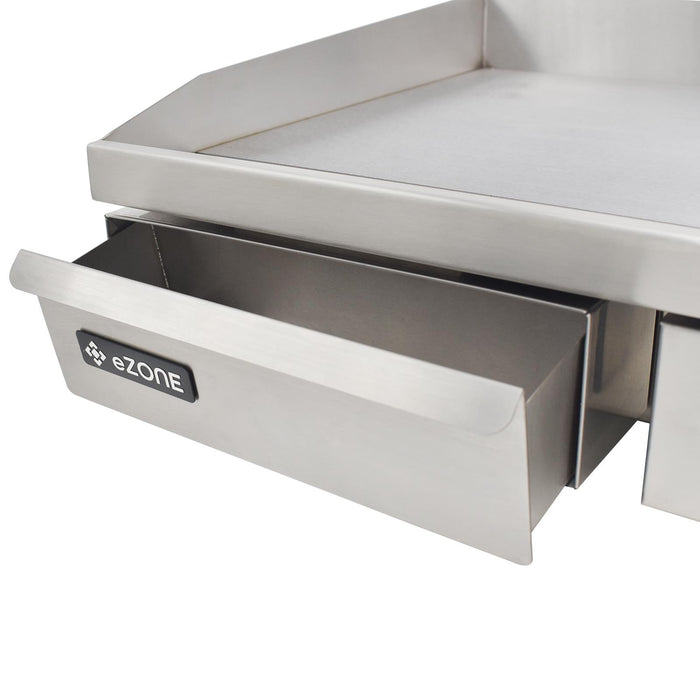 eZone Commercial Electric Griddle Single Zone 50cm 3kW 230V