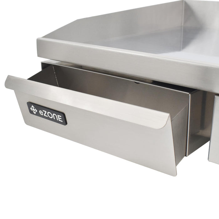 eZone Commercial Electric Griddle Chrome Single Zone 50cm 3kW 230V