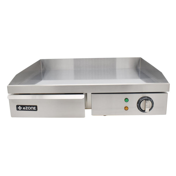 eZone Commercial Electric Griddle Chrome Single Zone 50cm 3kW 230V